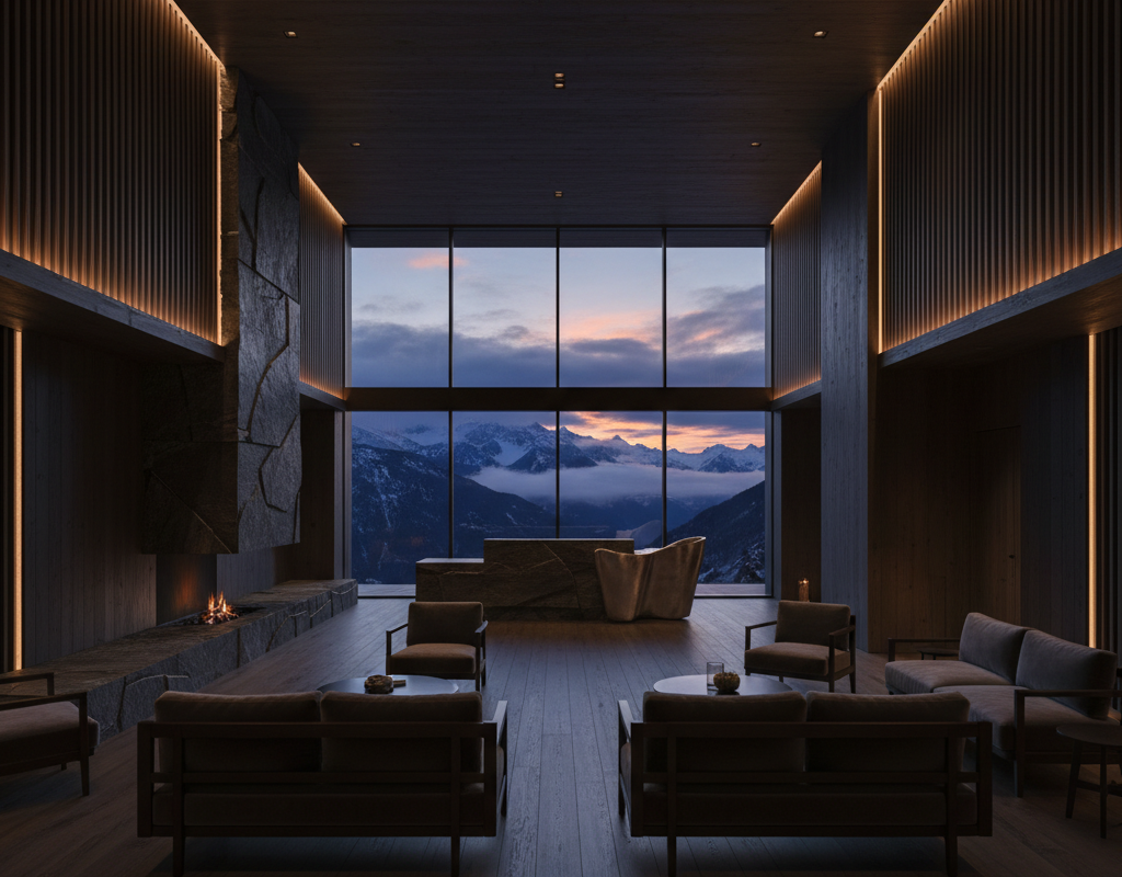 Alpines Luxushotel Interieur